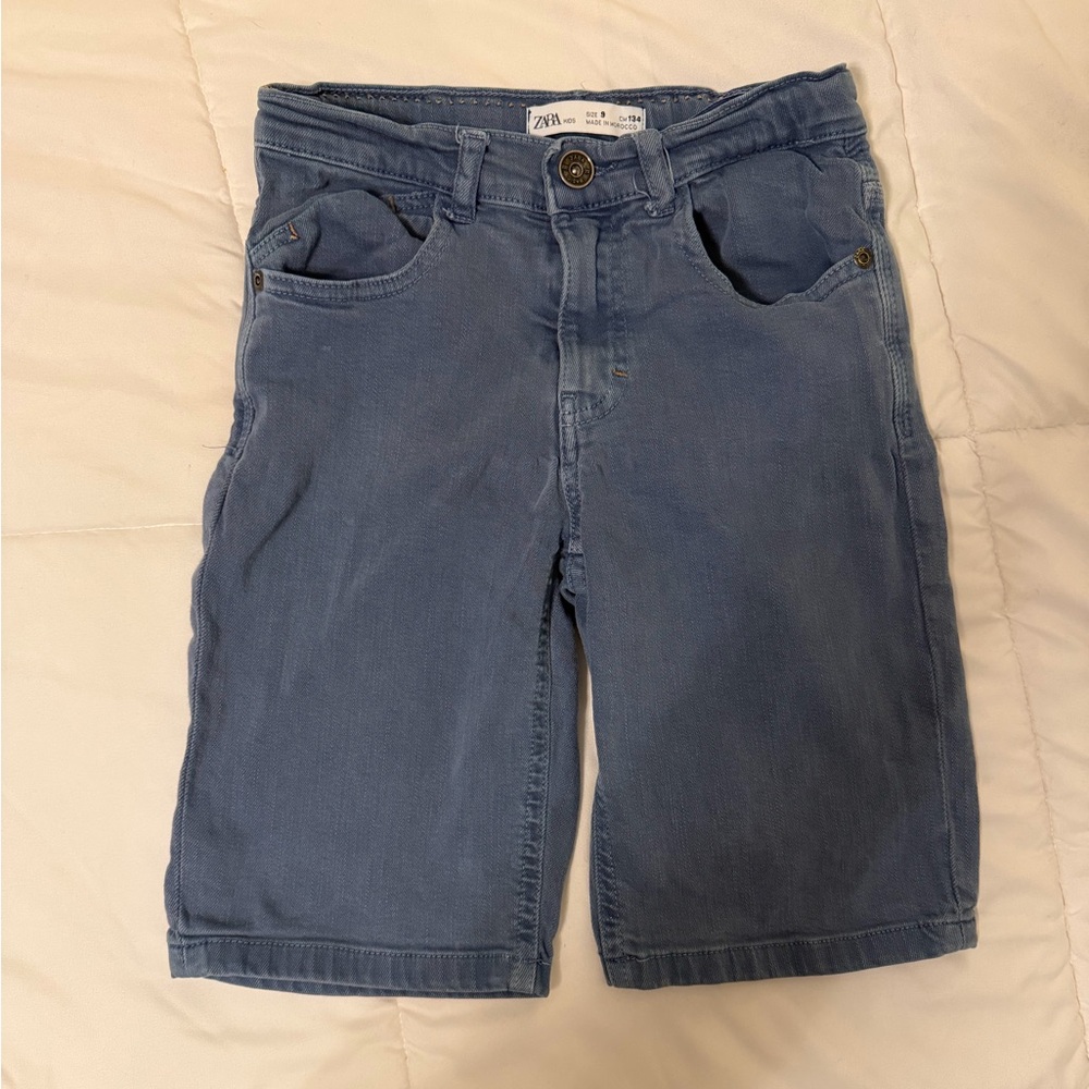 Zara Kids Denim Shorts Size 9 Blue Jean Shorts